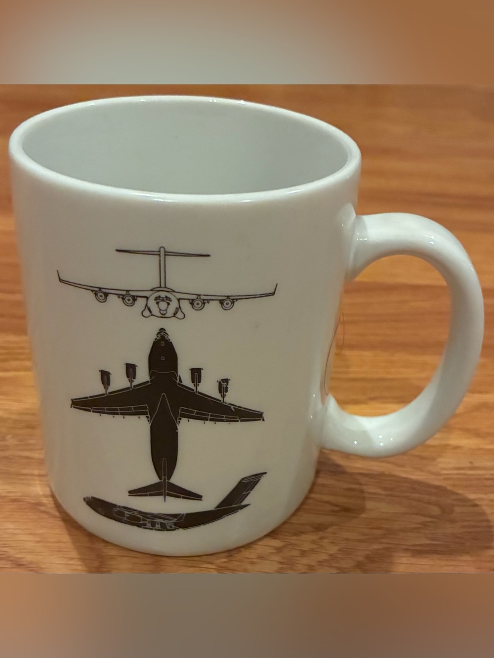 Vintage 1988 McDonnell Douglas C-17 A Aircraft Ceramic Mug